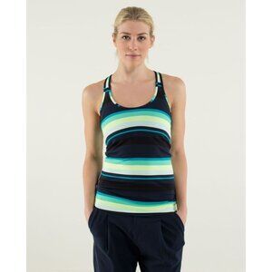 Lululemon Cool Racerback Assorted Stripe Surge Size small
